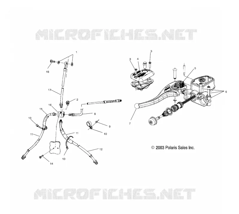 KONTROLLEN-MASTER CYLINDER/BREMSE LINE