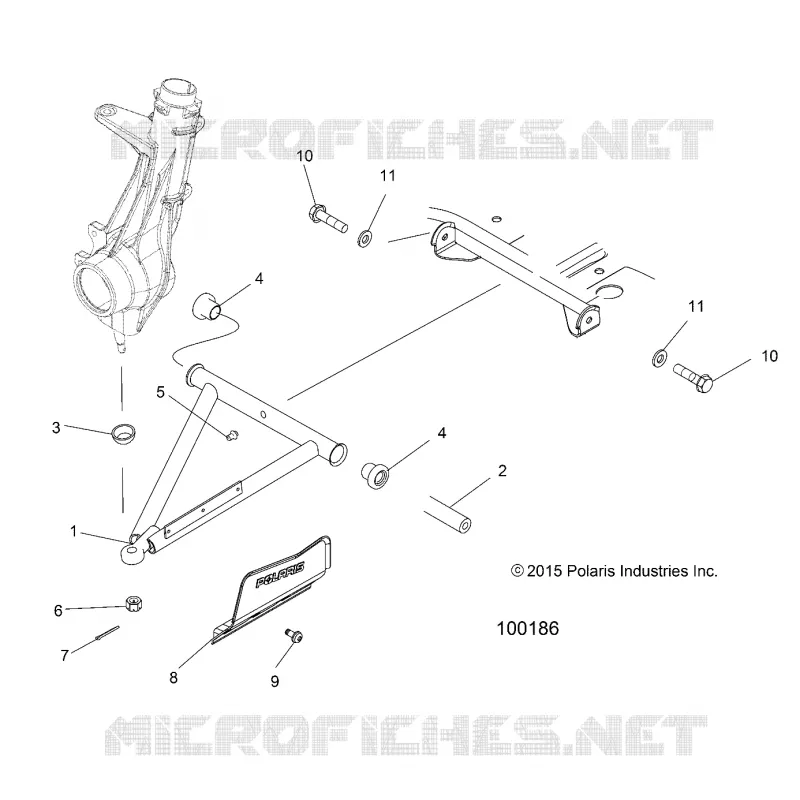 SUSPENSION, A-ARM AND STREBE MOUNTING