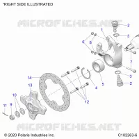 FRONT SUSPENSION HUB AND BRAKE DISC