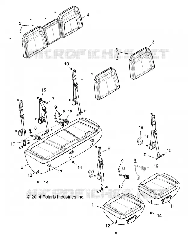 SITZ, REAR BENCH
