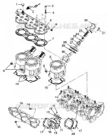 CYLINDER, HEAD   AUSPUFFKLAPPES