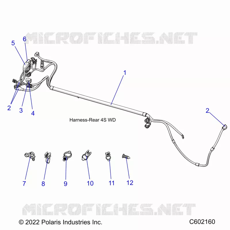 ELEKTRIC, WIRE HARNESS, REAR