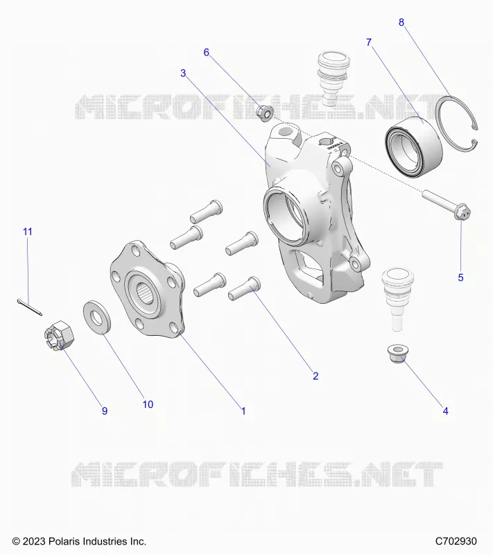 SUSPENSION, VORDERRAD HUB, KNUCKLE