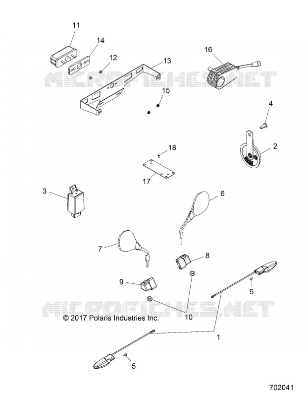 ELEKTRIC, LICENSE PLATE LIGHT, TURN SIGNAL AND HORN