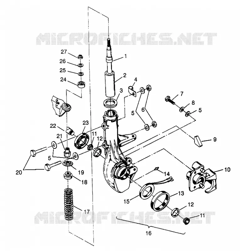 FRONT STREBE 6X6 400L