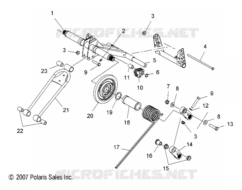 SUSPENSION, HINTER Drehmomentarm (IQ)(IQ DRAGON)