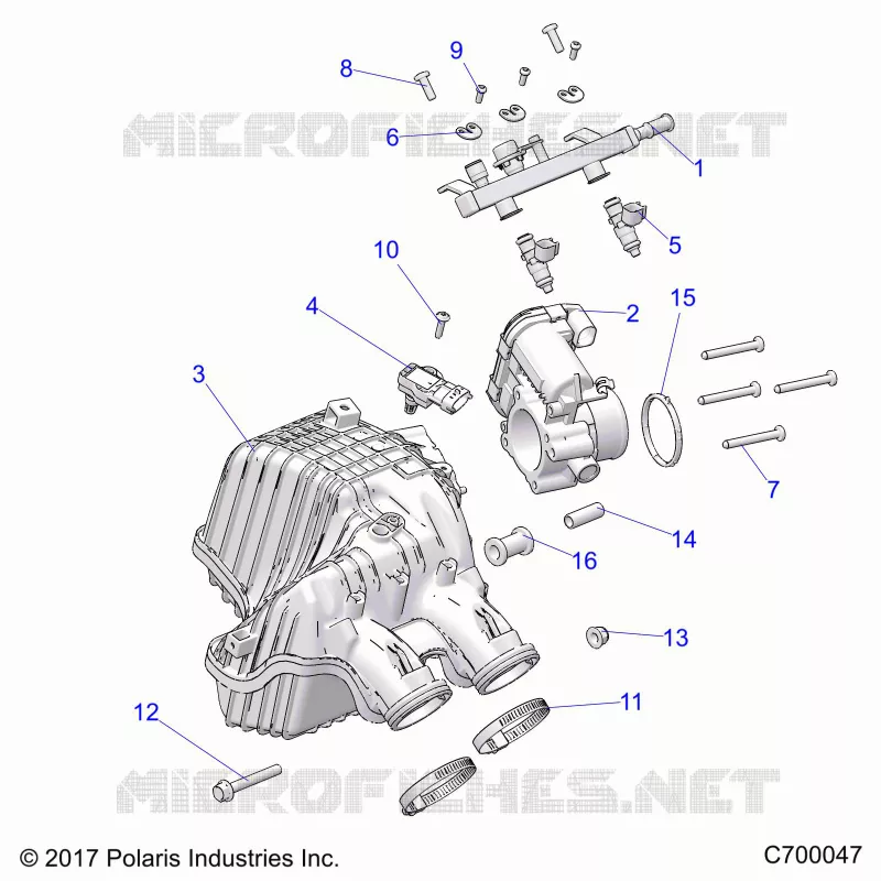 ENGINE, LUFTEINLASS MANIFOLD