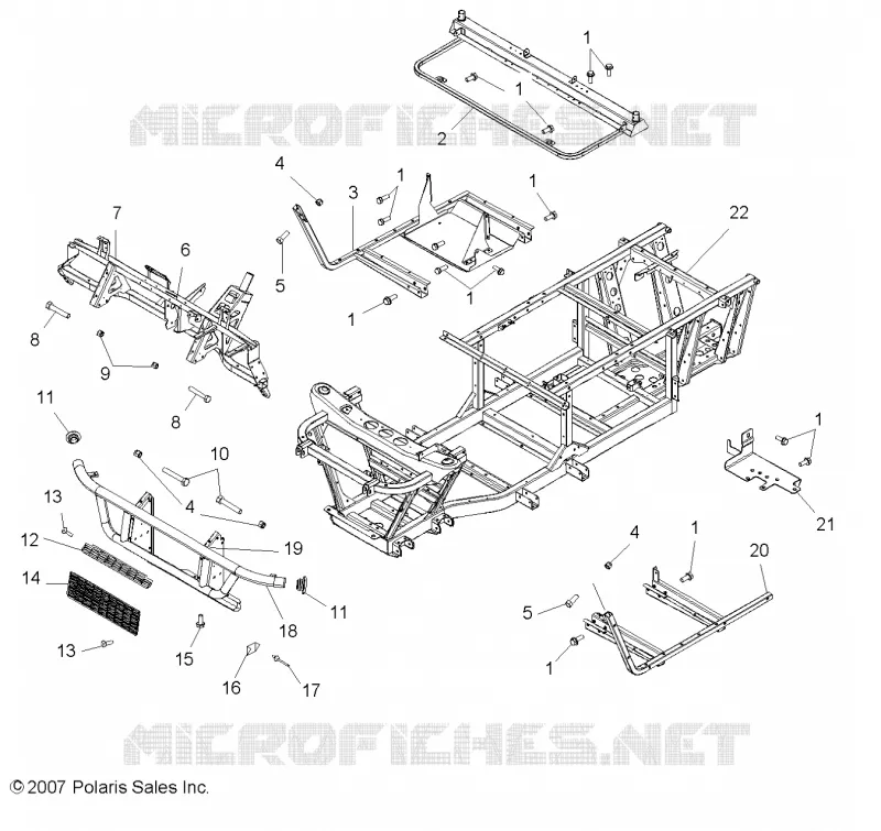CHASSIS, RAHMEN AND FRONT BUMPER
