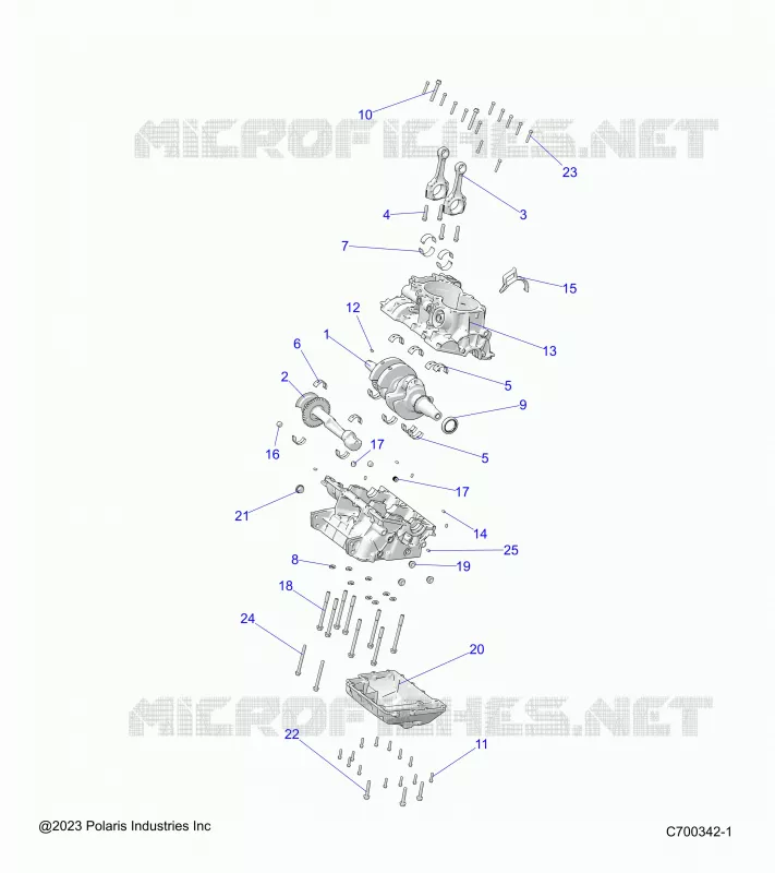 ENGINE, CRANKCASE AND KURBELWELLE