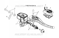 KONTROLLEN-MASTER CYLINDER/BREMSE LINE, RH