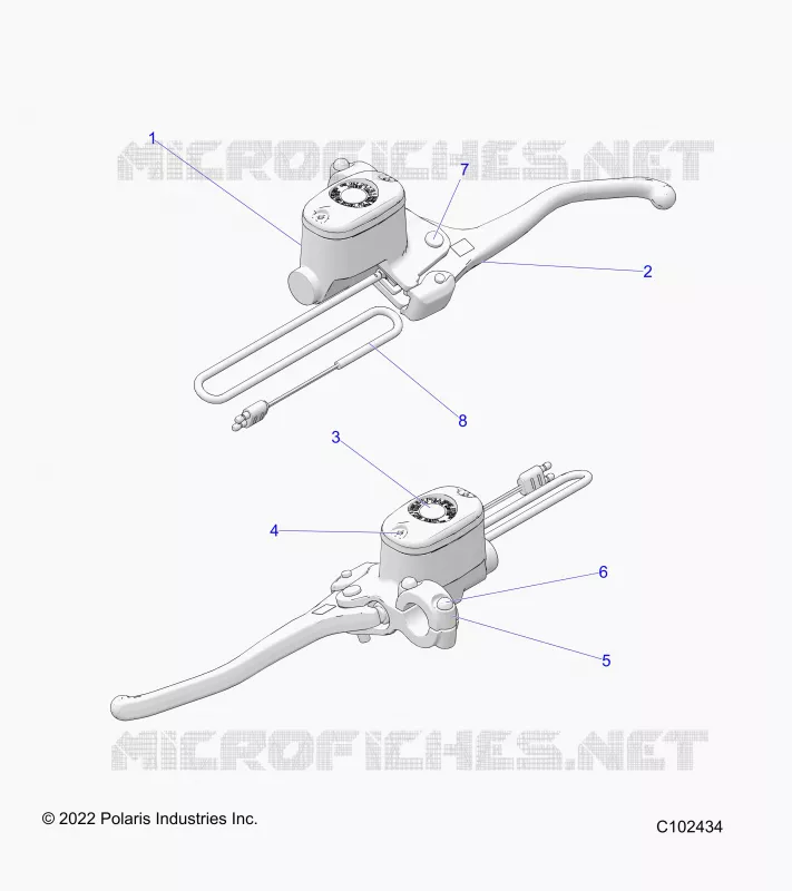 VORDERBREMSE BRAKE LEVER AND MASTER CYLINDER