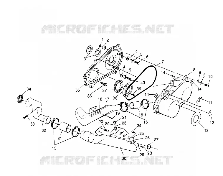 CLUTCH COVER ASSEMBLY SPORTSMAN 4X4 W958040 (4930403040C007)