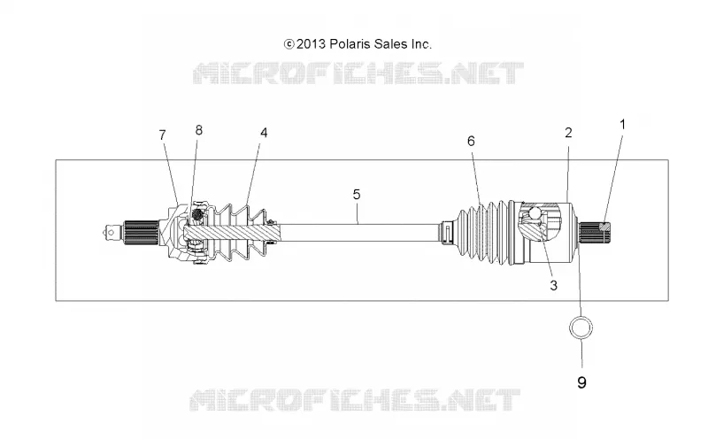 ANTRIEB, DRIVE SHAFT, FRONT (TO 2/15/16)