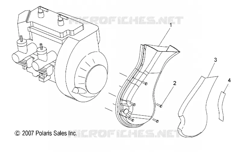 MOTOR, Gebläsegehäuse, FAN DUCT
