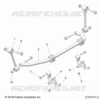 SUSPENSION, REAR, STABILISATORSTANGE