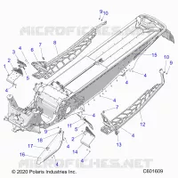 CHASSIS, CLUTCH GUARD, FOOTRESTS, AND RUNNINGBOARDS