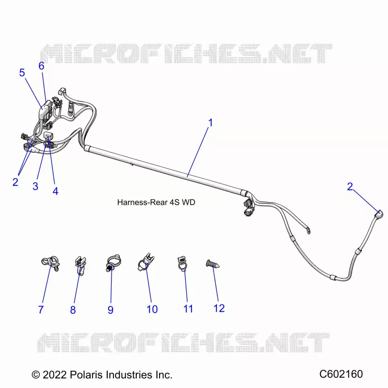ELEKTRIC, WIRE HARNESS, REAR