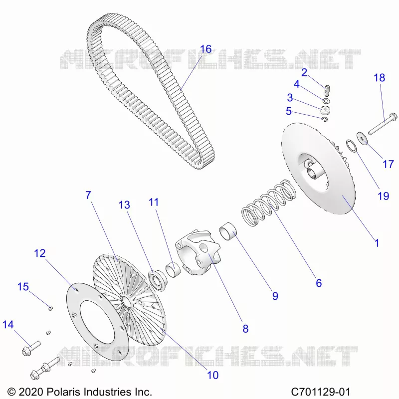 ANTRIEB, SECONDARY CLUTCH/BELT