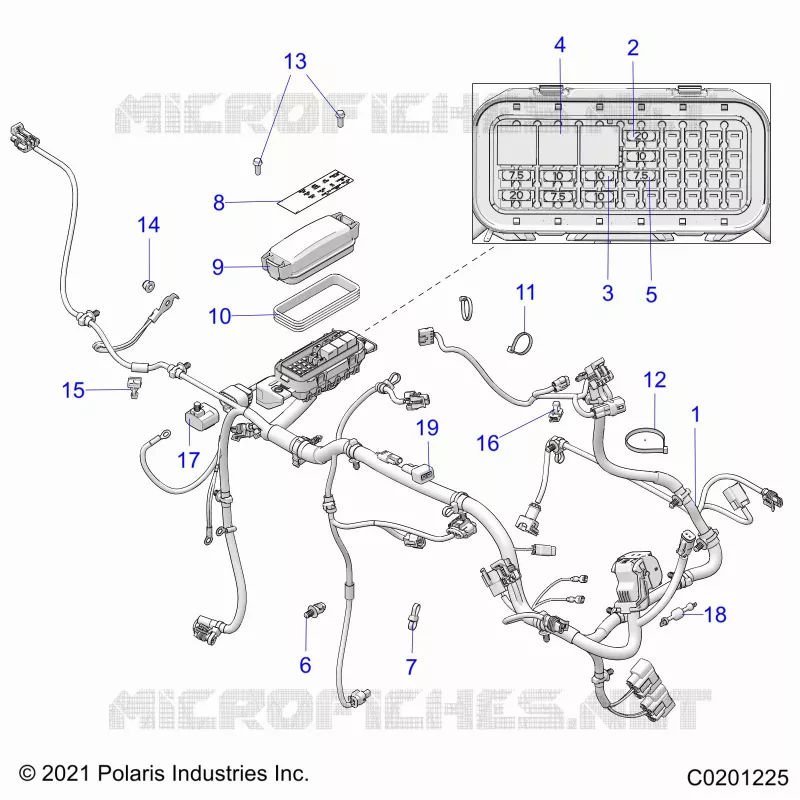 ELEKTRIC, WIRE HARNESS AND FUSES