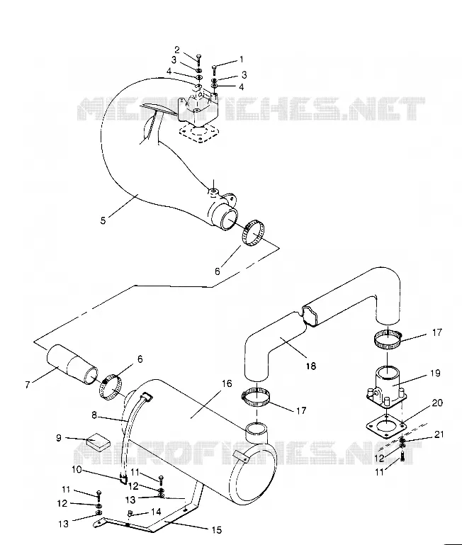 ABGASSYSTEM  SL 750 B954070 (4930523052B005)