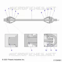 ANTRIEB, HALF SHAFT, FRONT