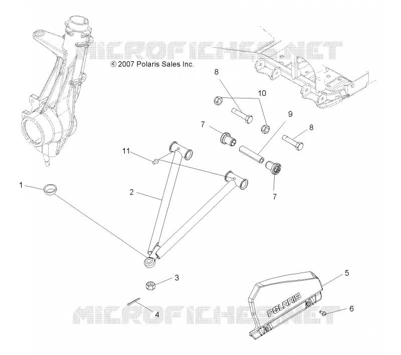 SUSPENSION, A-ARM and STREBE MOUNTING