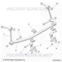 SUSPENSION, FRONT, STABILISATORSTANGE