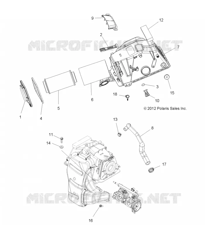 MOTOR, AIR INTAKE
