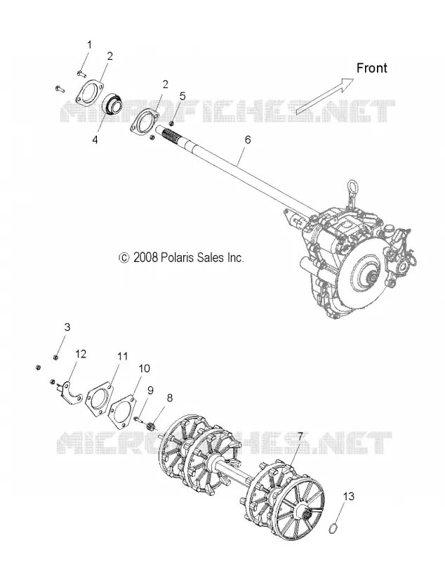 ANTRIEB, ANTRIEBSWELLE ASM. AND JACKSHAFT ASM.