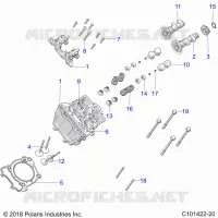 ZYLINDER HEAD, CAMS AND VALVES