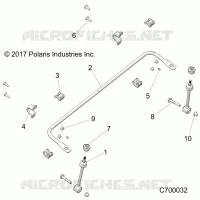 SUSPENSION, FRONT STABILISATORSTANGE