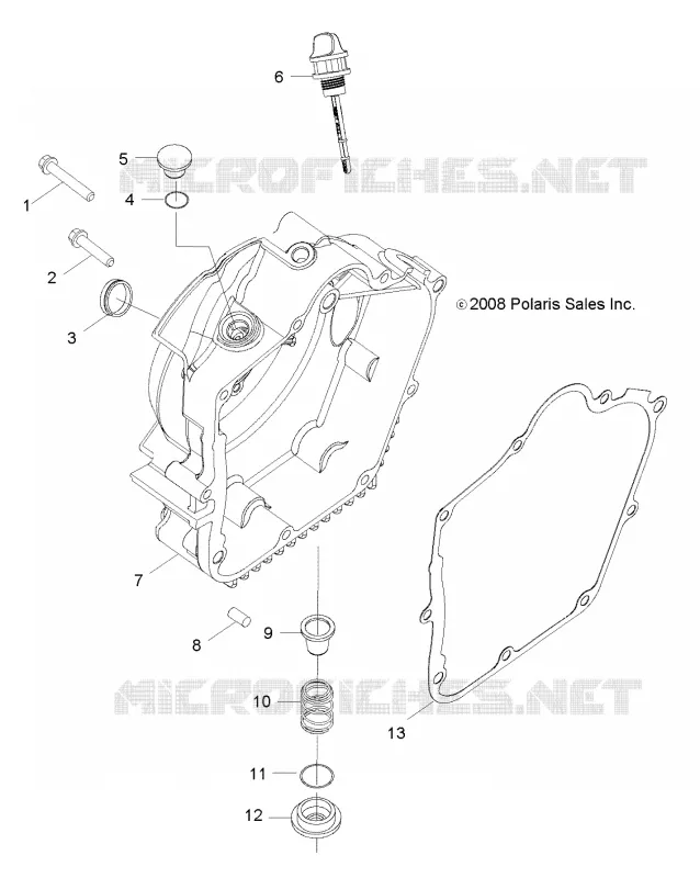 CRANKCASE COVER, RH