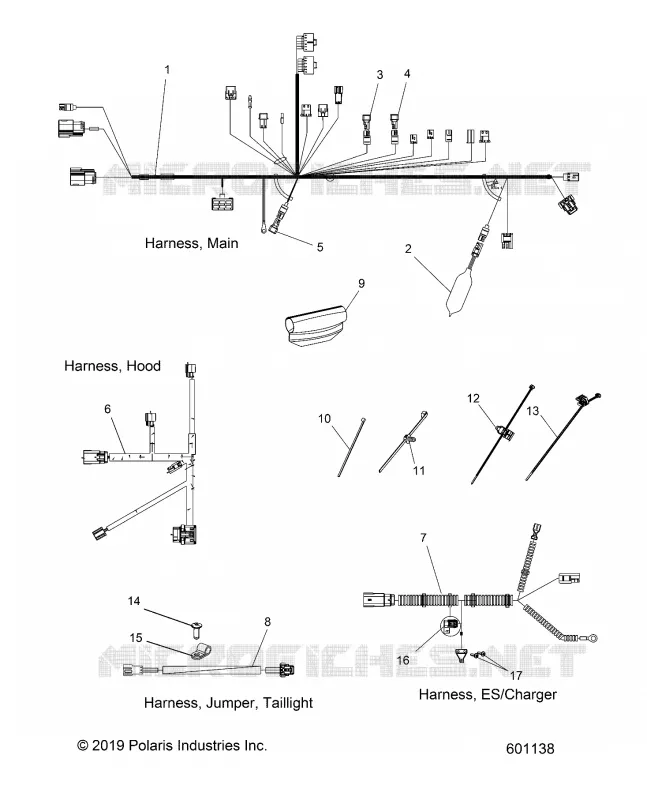 ELEKTRIC, WIRING HARNESSES