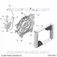 ENGINE, KÃŒHLSYSTEM, RADIATOR, FAN & OVERFLOW BOTTLE