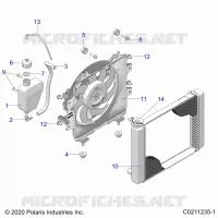 ENGINE, KÃŒHLSYSTEM, RADIATOR, FAN & OVERFLOW BOTTLE