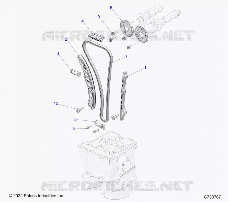 CAM CHAIN AND SPROCKET