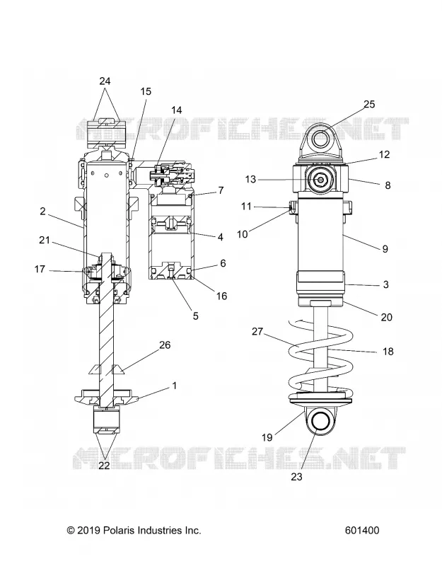 SUSPENSION, FRONT SHOCK TRACK