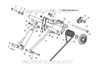 SUSPENSION, HINTER Drehmomentarm and SCHOCK