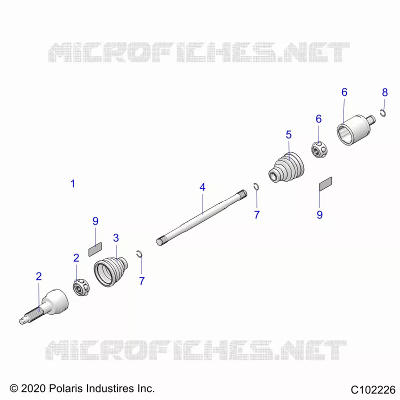 ANTRIEB, REAR DRIVE SHAFT
