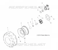 RADS, REAR TIRE AND BRAKE DISC
