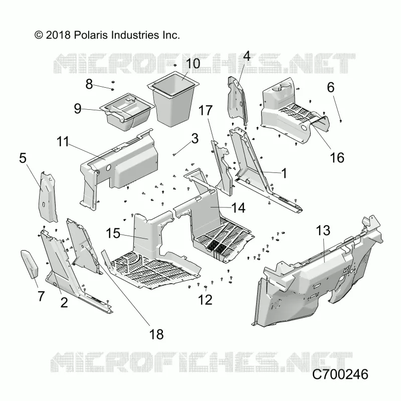 VORDERER KAROSSERIE UNTEN AND ROCKERS- R23RSU99A9/AJ/AK/AX/B9/BJ/BK/BX (C700246)