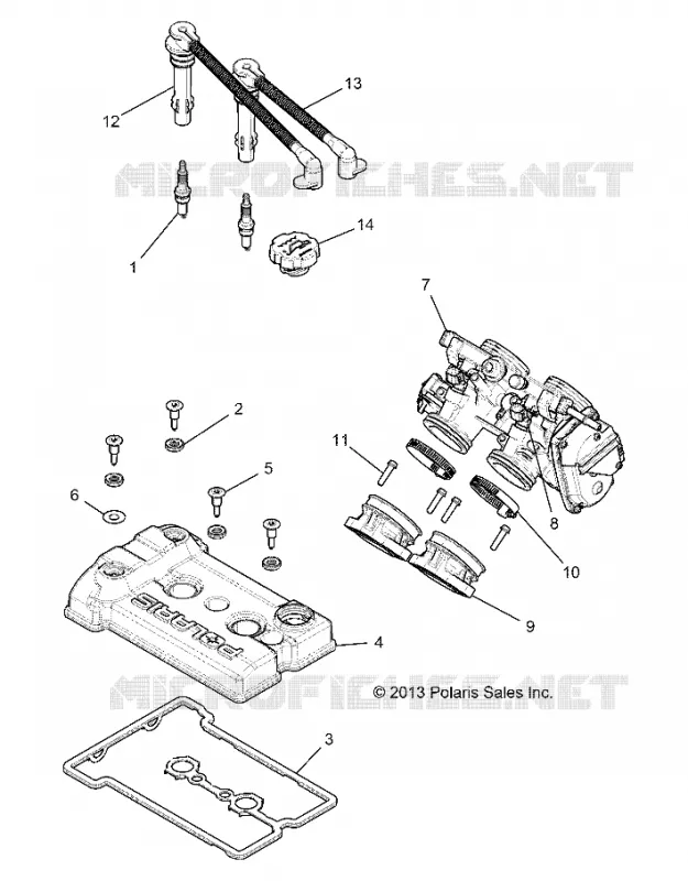 ENGINE, THROTTLE BODY AND VENTILDECKEL