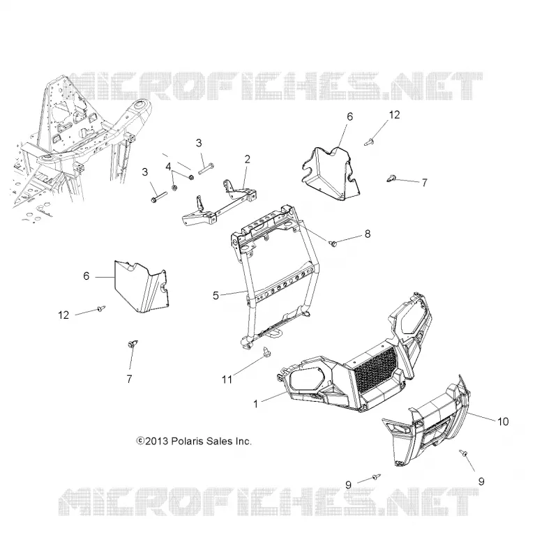 FRONTSTOSSSTANGE AND MOUNTING