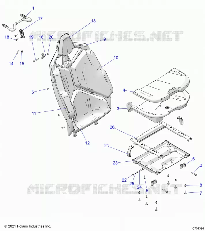 SITZ ASM. REAR