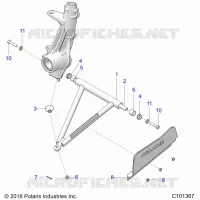 SUSPENSION, A-ARM AND STREBE MOUNTING -A18SDA57F1/SDE57F1 
