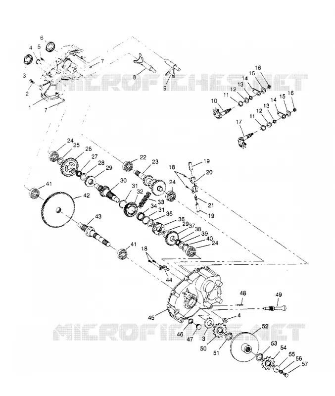 GETRIEBEGEHÄUSE ASSEMBLY Sportsman 4x4 W958040 (4930403040C011)