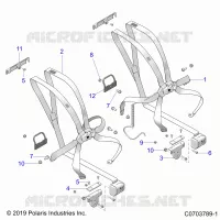 SITZ BELT MOUNTING, FRONT, 6 POINT