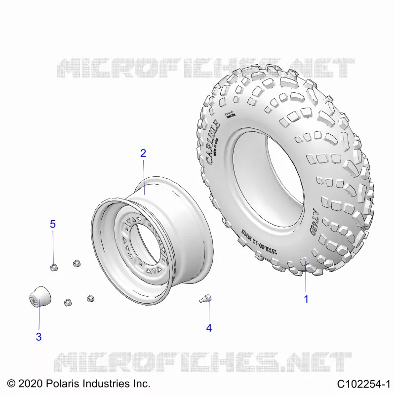 RADS, FRONT TIRE