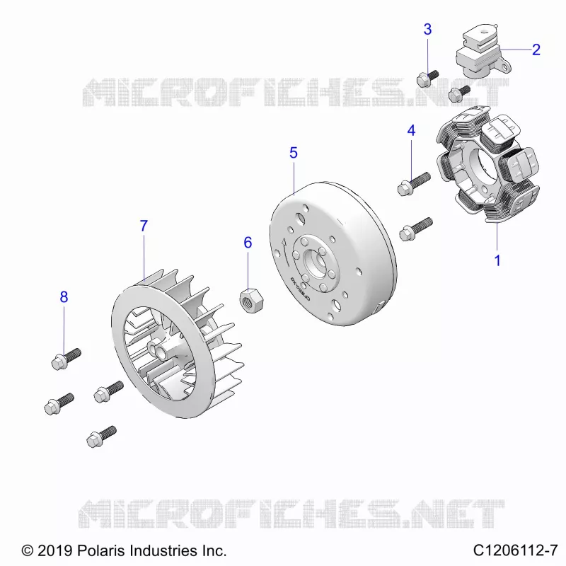 ENGINE, STATOR AND FLYRAD