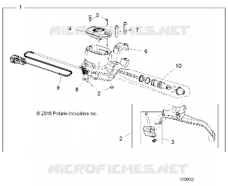 VORDERBREMSE BRAKE LEVER AND MASTER CYLINDER